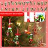2D Christmas Decoration Pendant Christmas Tree Tag Theme Party Crafts Ornament