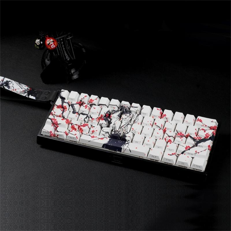 Original Profil Tastenkappen PBT Material Farbsublimation Seitendruck Tastenkappe Für Kleine Mechanische Tastaturen 60% 68% Layout