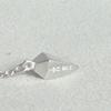 Used 925 Silver Women's Choker Geometric Motif 37cms925 Necklace Fashionable and Elegant Design For Agete Lovers
