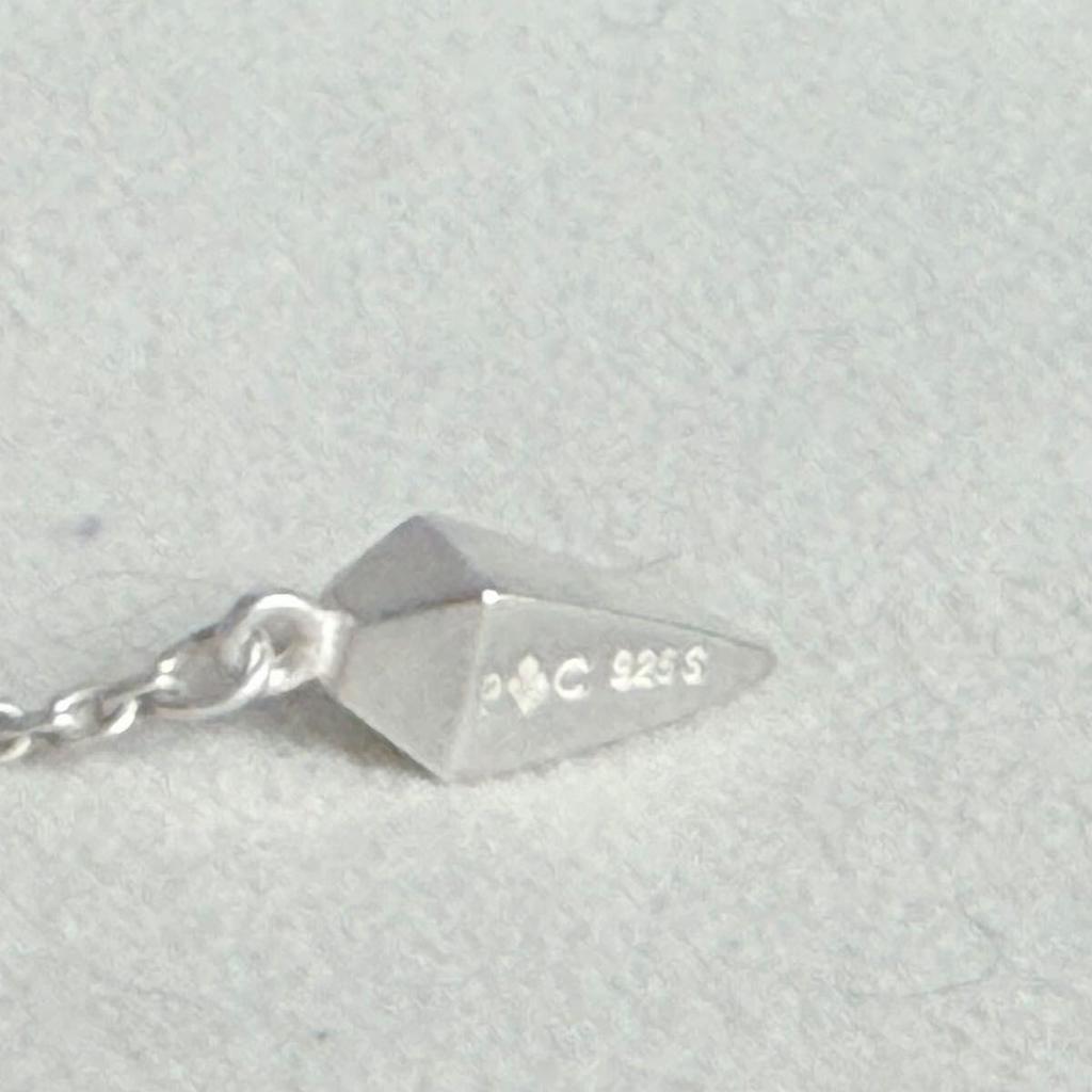 Used 925 Silver Women's Choker Geometric Motif 37cms925 Necklace Fashionable and Elegant Design For Agete Lovers