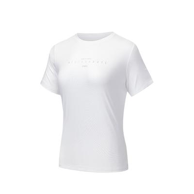 Comfortable Simple Versatile Solid Color Round Neck Pullover Casual Sports Short Sleeve T-Shirt Women T-Shirt Snow-White 162537133-1