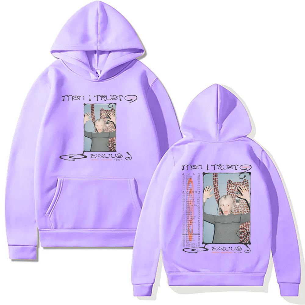 Men I Trust Equus Tour 2025 Hoodies Men I Trust Band Creative Harajuku Aesthetic Sweatshirt Unisex Y2K Soft Fleece Pullover
