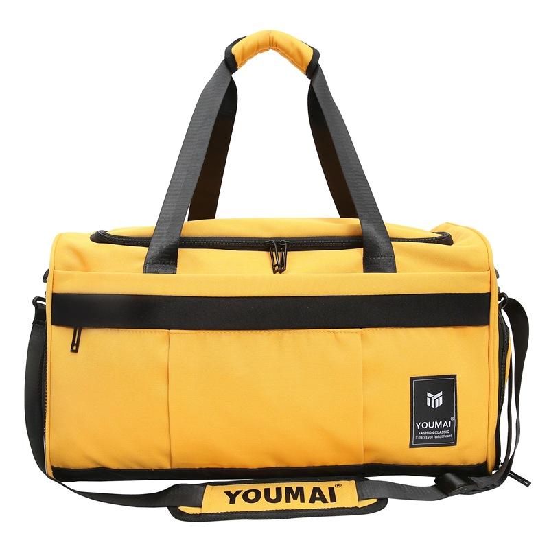 New Fitness Bag Dry and Wet Separation Training Sports Bag Hand Luggage Bag Short Trip Bag Large Capacity Swimming Bag