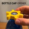 Yellow Easy-Grip Plastic Bottle Opener with Ergonomic Handle