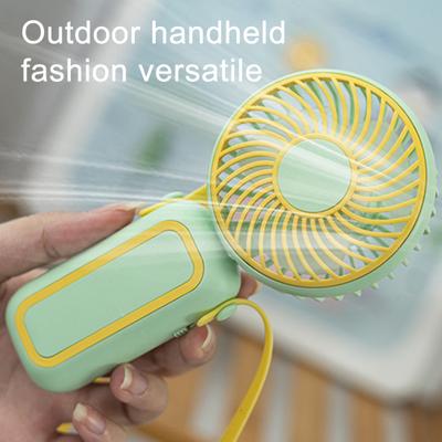 Portable Fan with Lanyard Neck Strap Wide-Angle Airflow High-Speed Motor Low Noise Mini Handheld Cooling Fan