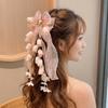Sweet Bell Orchid Ribbon Barrettes Floral Designs Lolita Dress Hair Accessories  Party