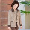 Middle-aged Spring Jacket Short Style Elderly Women's Spring and Autumn Lapel Women's Top
