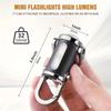Powerful Mini COB LED Keychain Flashlight USB Rechargeable Hanging Work Light Waterproof Keyring Camping Walking Pocket Lamp