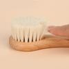 Baby Brush Comb Set with Natural Wood Handle and Soft Animal Suitable for Newborns and Gentle Scalp Perfect As a Baby Shower & Bristles. Up. Care.
