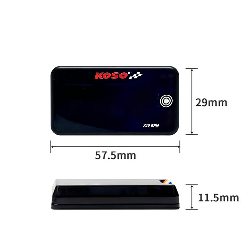 KOSO Motorcycle Tachometer Universal Digital LCD Touch-sensitive RPM Gauge Auto Brightness Waterproof Tachometer
