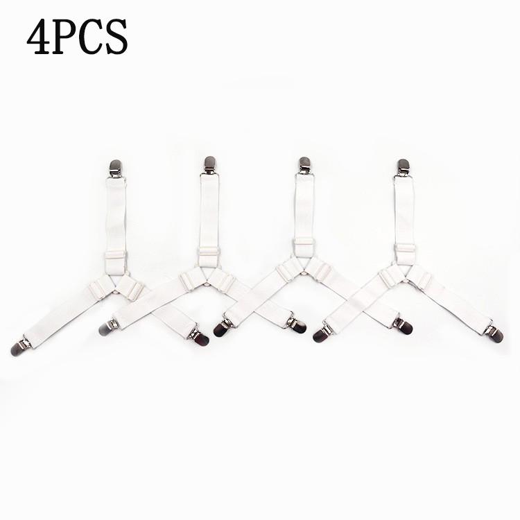 12 Clips Adjustable Elastic Bed Sheet Holder Mattress Clip Fasteners Cover Blankets Non-Slip Fixing Strap Grippers