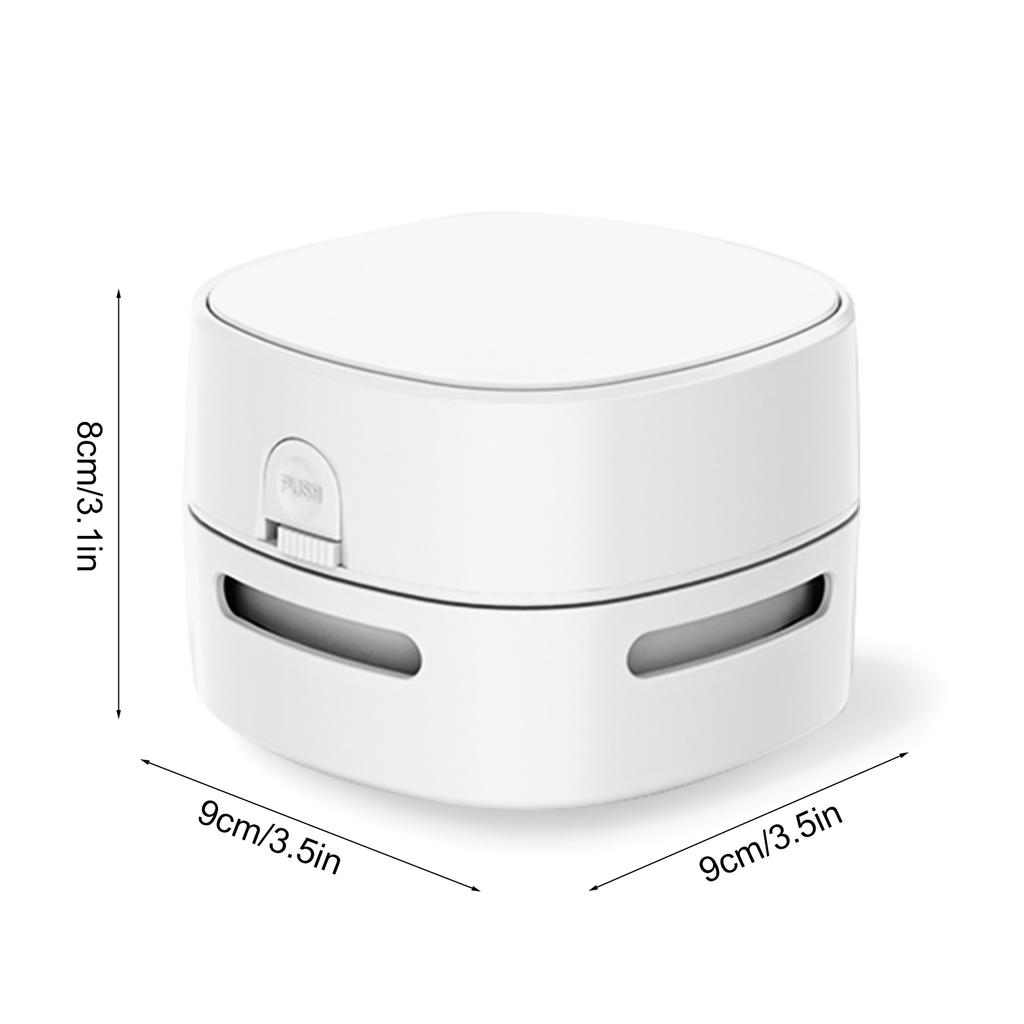 Mini Desktop Vacuum Cleaner Portable Cordless Table Dust Sweeper Battery Operated for Cleaning Dust Crumbs Hairs Scraps