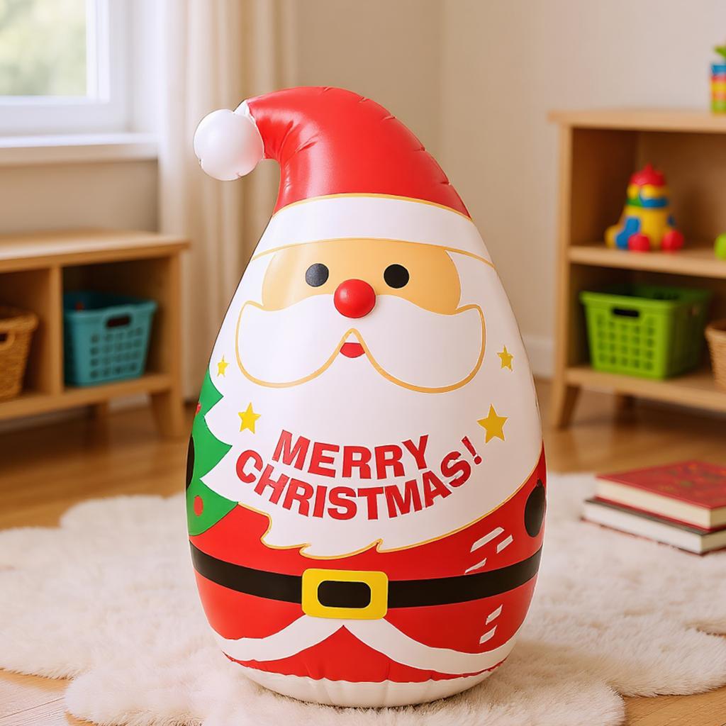 Inflatable Santa Claus Tumbler Thicken Snowmans Decoration Ornaments Windproof Christmas Thanksgiving Party Props
