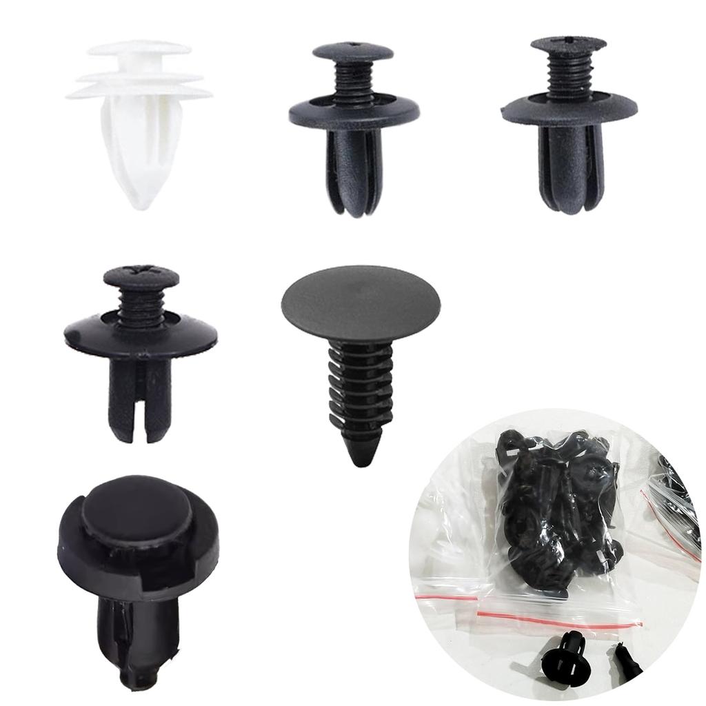 SAMCOS Auto Niete Stoßfänger Clip Druckniete Stoßfänger Clip Abdeckung Halteclip Nylon Stoßfänger