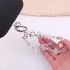 Colorful Beads Beaded Phone Chain Bowknot Phone Hanging Rope  Mobile Phone Pendant