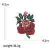 Fashion Alloy Diamond-Encrusted Rose Brooch, Atmospheric High-End Anti-Light Silk Scarf Buckle Jewelry Pin