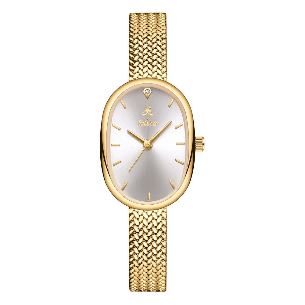 High Quality Gold Wheat Chain Strap Watch Minimalist Elegant Women’s Quartz Classic Sleek Design Stylish Daily Wear G