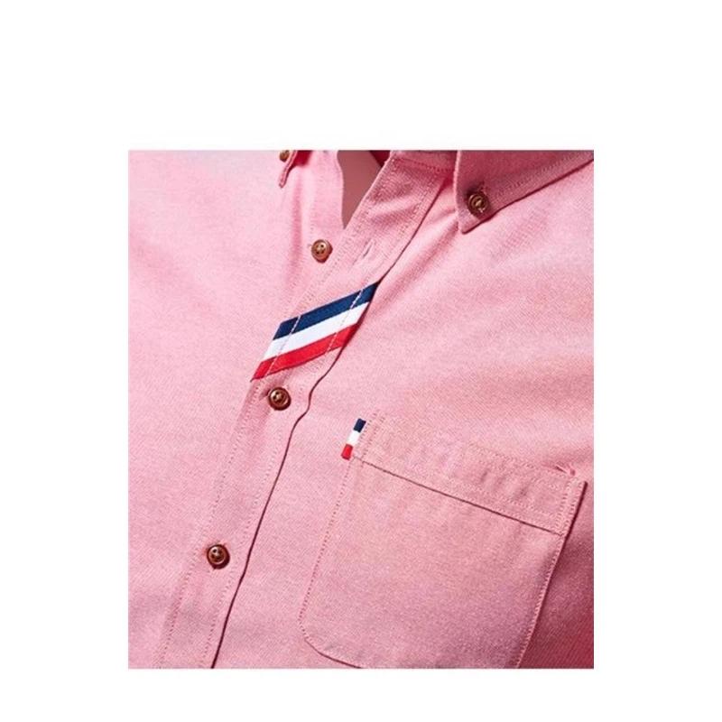 Men's Long-Sleeve Shirt With Colorful Stripes Casual Business Wear