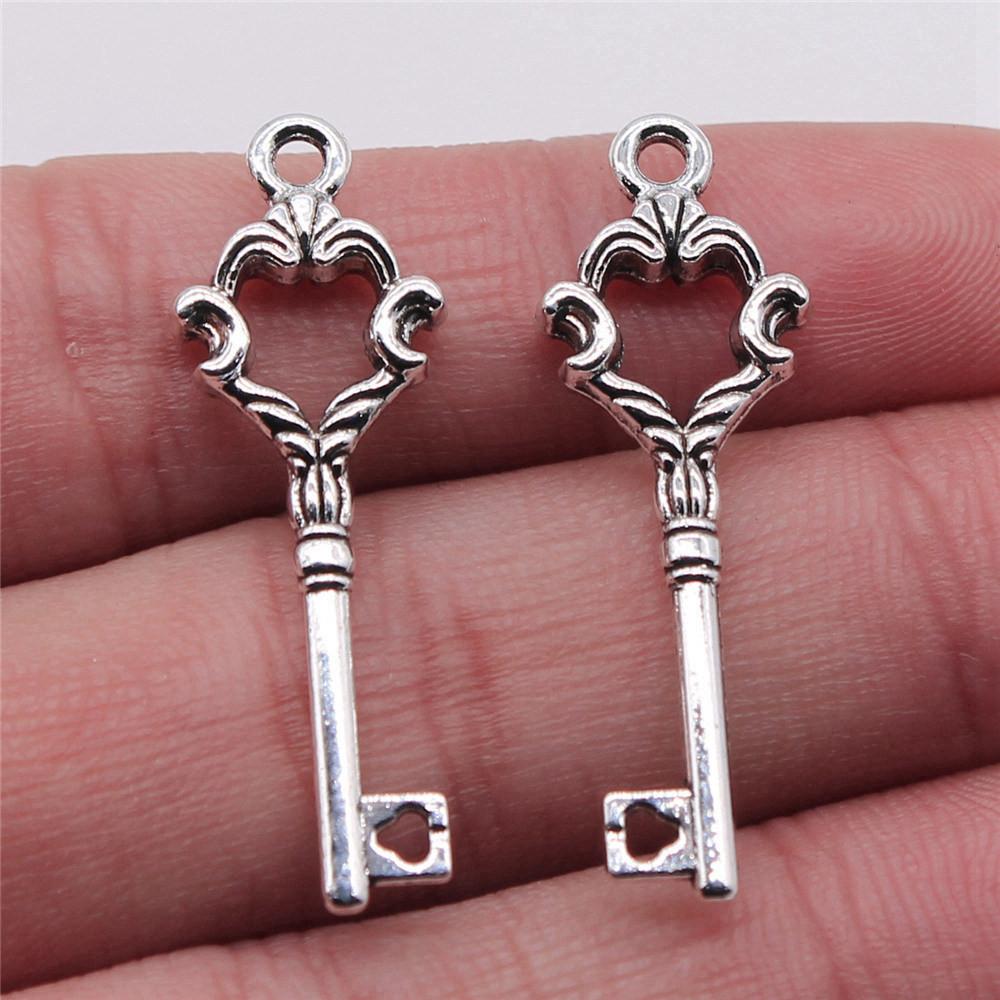 Key And Lock Charms Pendant Child Jewellery Massive Funny Art Supplies