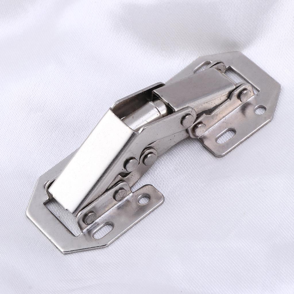 5Pcs Steel Cabinet Door Hinges Thickened 1.5mm Hydraulic Concealed Face Frame Mounting Heavy Duty Furniture Hinges Silent Stable