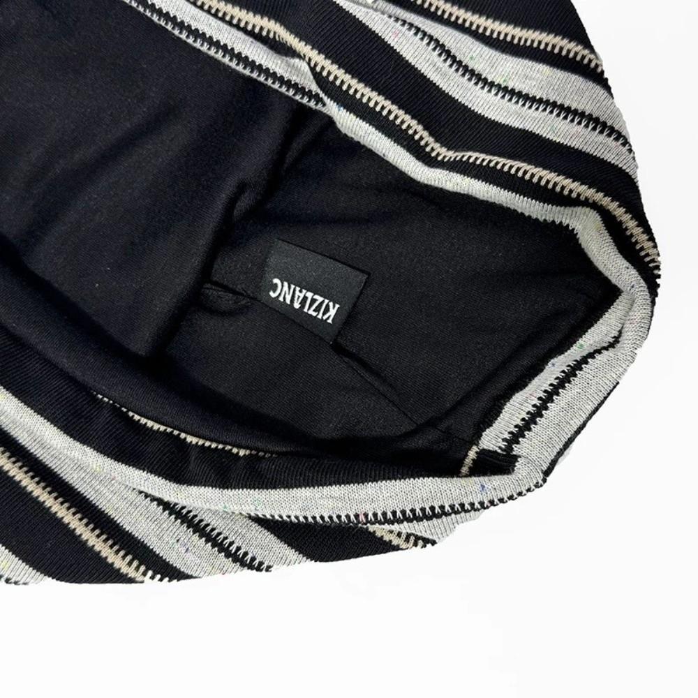 Soft Baggy Strip Hat Spring Autumn Beanie Hats Fashion Y2k Striped Cap  Outfits
