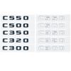 Mercedes Benz C180/C200/C220d/C250d/C260/C300d 4MATIC 3D Glossy Black ABS Letters Emblem - W205 Coupe Trunk Logo Sticker QG2