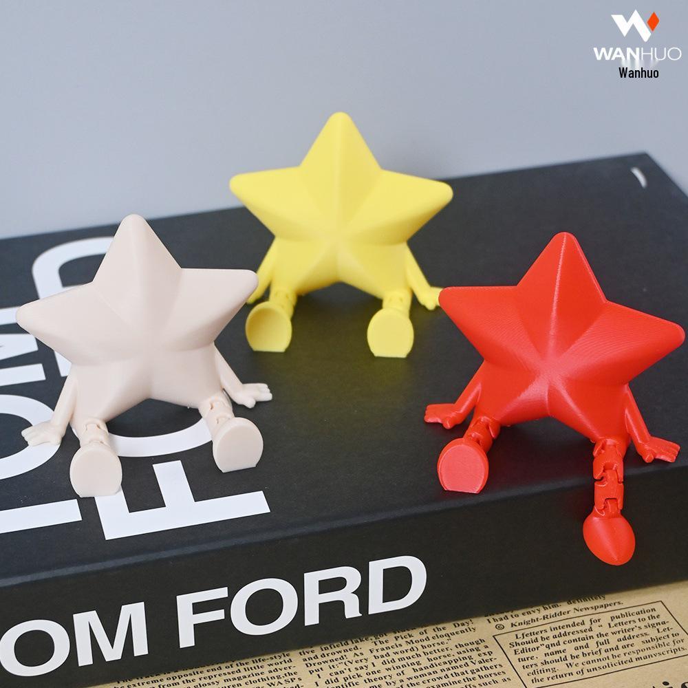 Cute Star Movable Joint Toy Doll - 3D Printed Handcrafted Gift Ornament