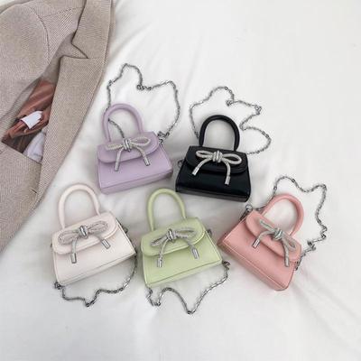 Strass Schleife Mädchen Handtasche & Geldbörse Umhängetasche