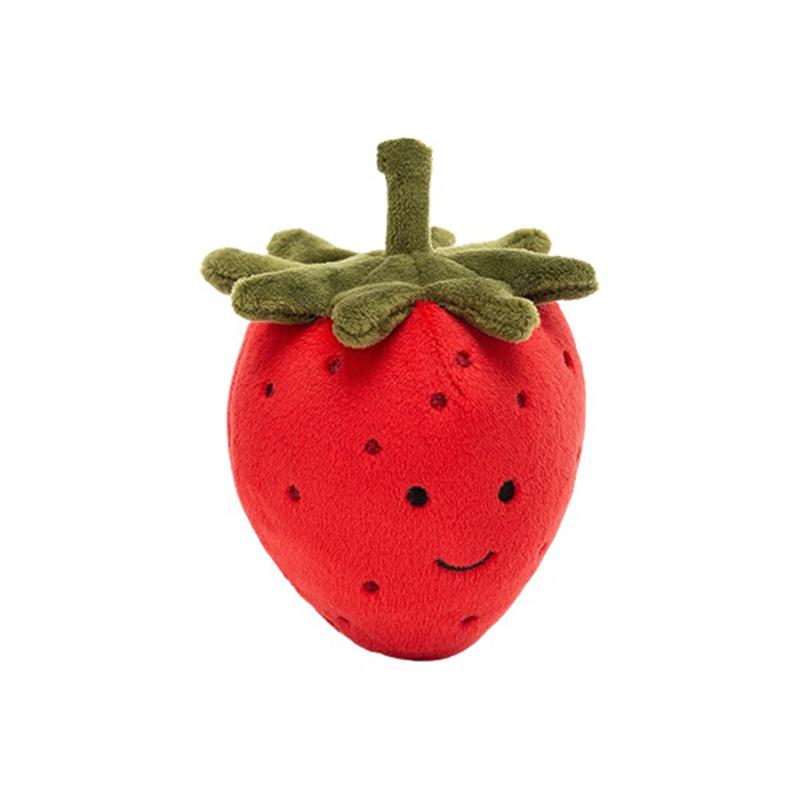 JELLYCAT Gourmet Series Delicious Fruit Strawberry Cute Doll Plush Doll 8cm Height