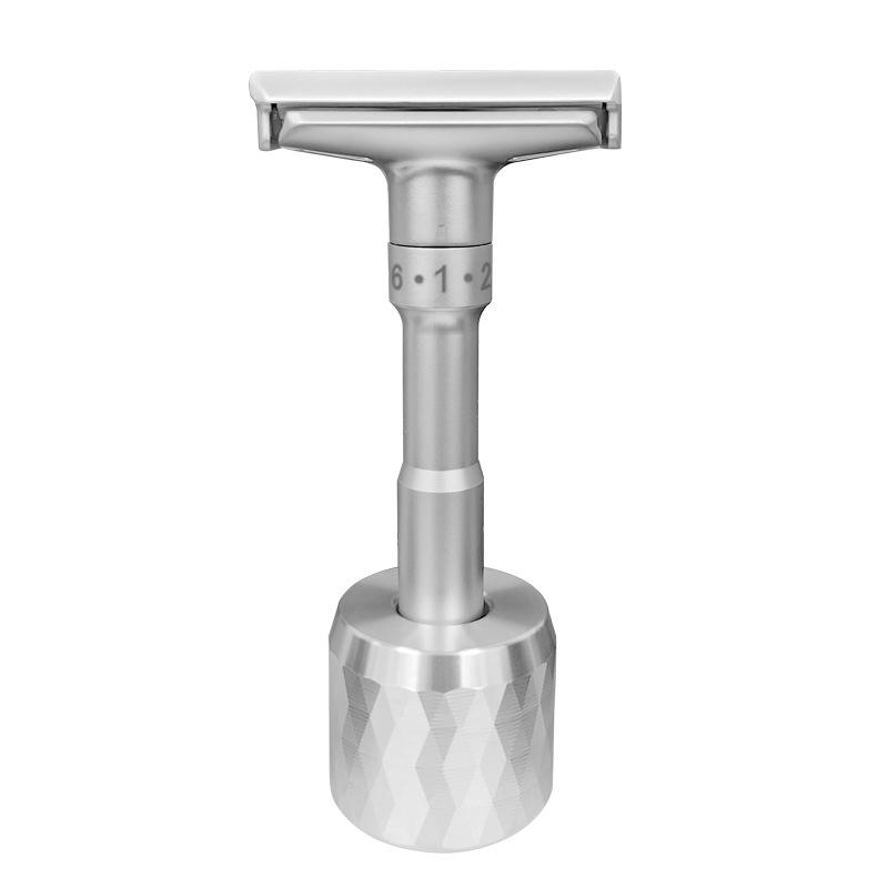 Men's Dual-Sided Alloy Shaving Razor Organizer Base