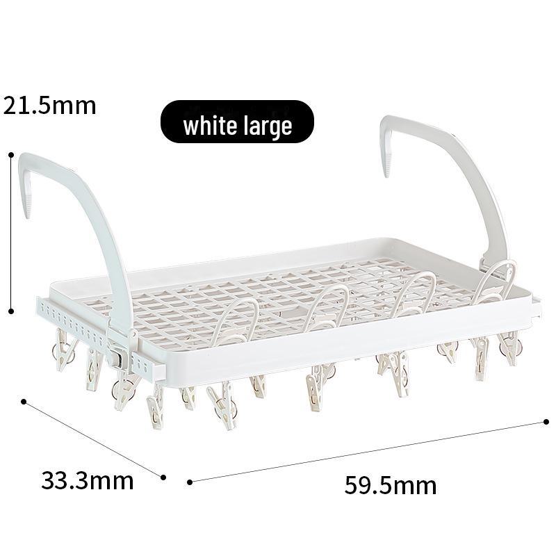 Socks and Underwear Multi-Clip Drying Rack for Dorms and Homes