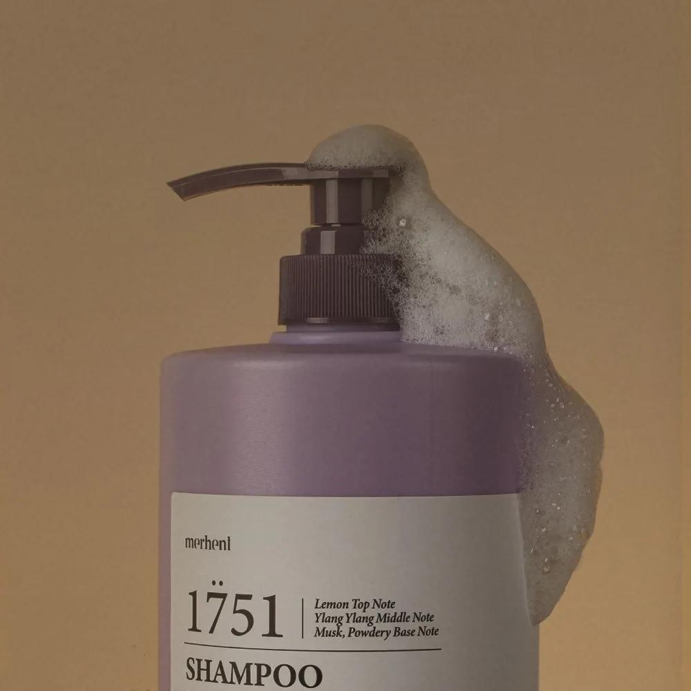 1+1 Merhent Tea Tree & Rosemary Large Size Shampoo 1500ml Mildly Acidic Scalp Salon Scented Shampoo Puberty Oily Dry Skin Perfume
