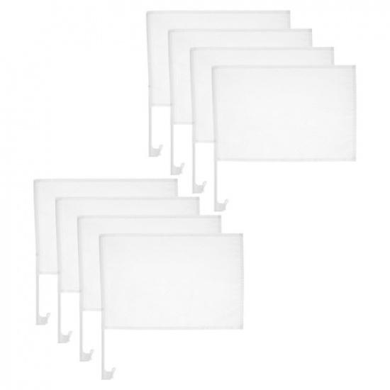 8 PCS Sports Flag Decoration Car Solid Colour Decorating for Parade