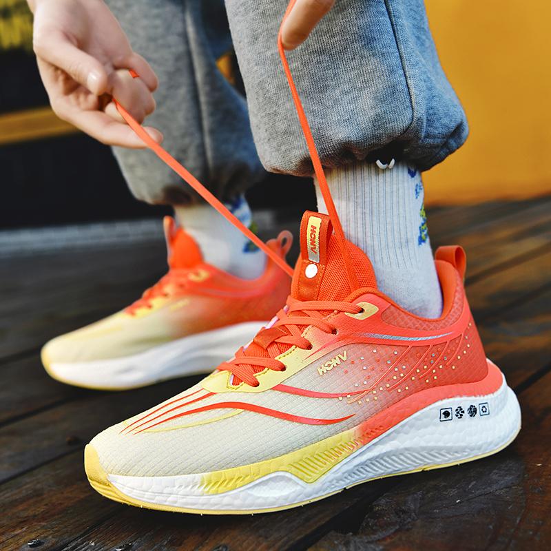 Herresko Joggesko Herre tenis Luksussko Herre casual Trainer Race Pustende mote loafers løpesko for menn