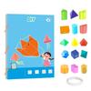 Educational Toys 3D Geometry Learning Book DIY Paste Material Kit  Toddlers