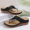 Fashion 2024 New Women Lightweight Floral Retro Flip Flops Summer Fashion Non Slip Slippers Outdoor Beach Casual Shoes Slides Women