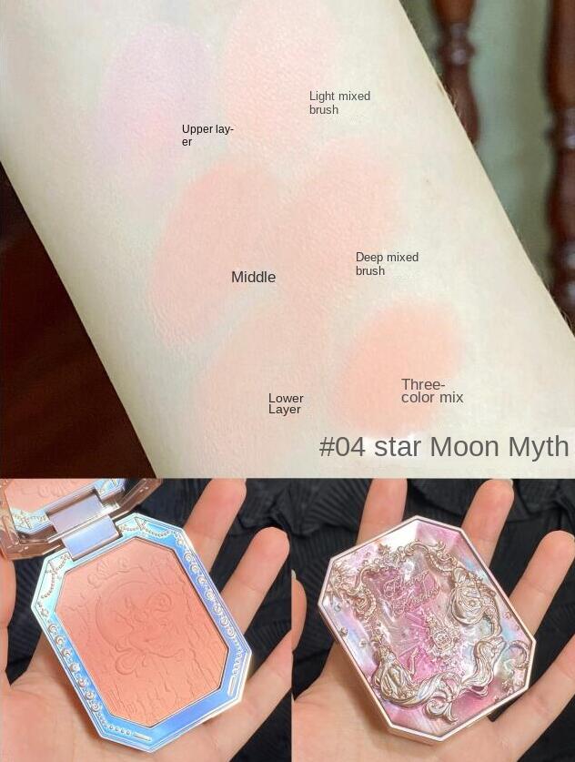 Flower Knows Gods Embossed Blush Purple Red Nude Natural Monochrome Rouge Matte Concealer Private Label Makeup Blusher