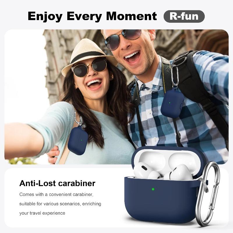 2025 Apple AirPods Pro 3 (6th Gen) Case – 2.5mm Thick Silicone Shockproof Drop-Resistant Earphone Accessory