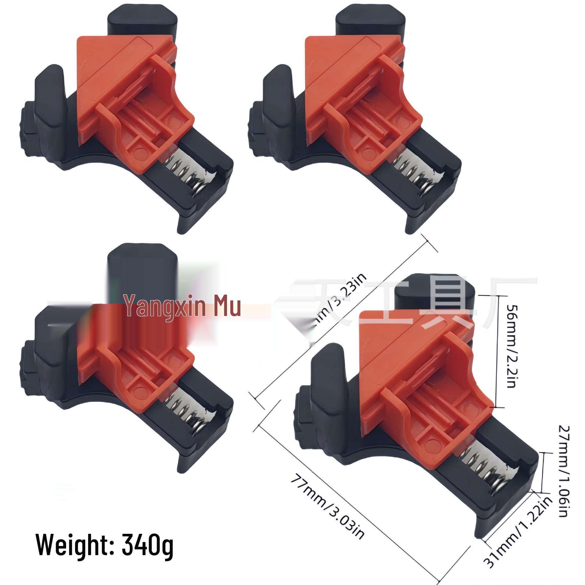 

Xin Mu Tian 90° Right Angle Woodworking Clamp for Photo/Picture Frames - Nylon Spring F Clamp