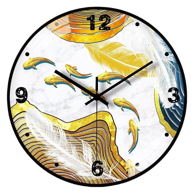14-inch 35cm internet celebrity clock living room wall clock mute creative quartz clock bedroom clock decoration wall hanging