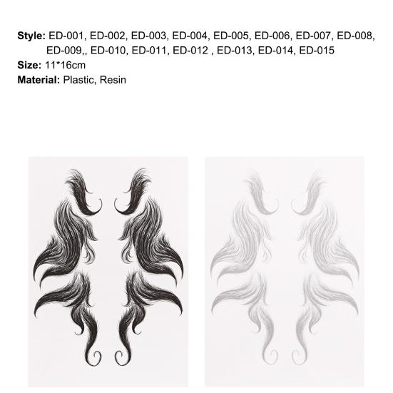 Adesivo de Tatuagem de Cabelo Prático Natural À Prova de Suor Leve