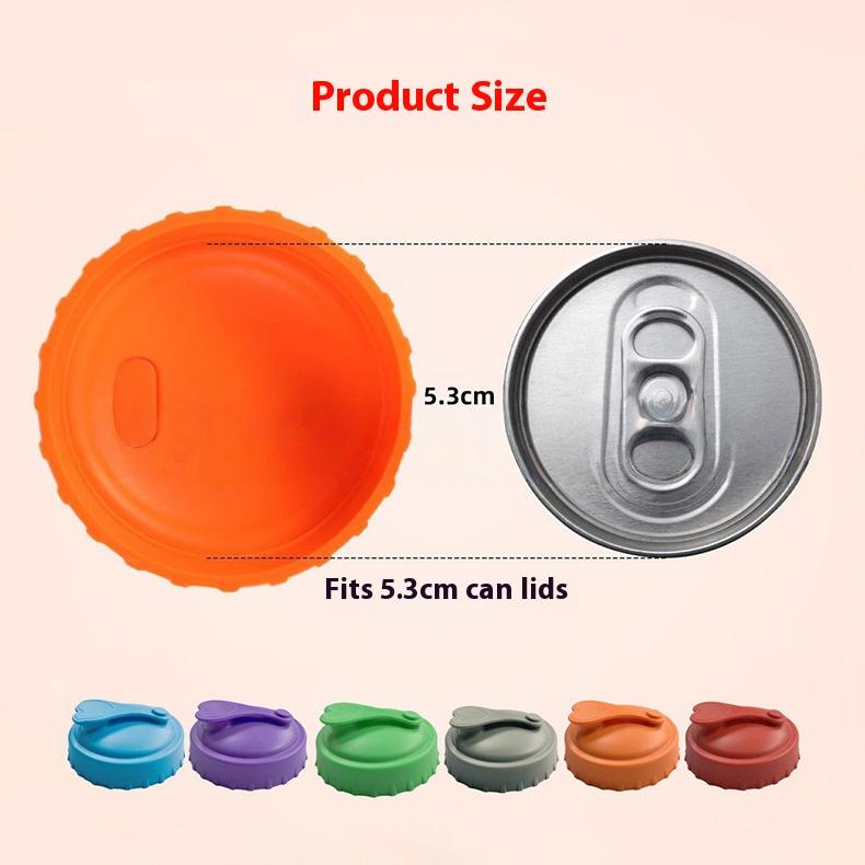 The New Best-selling Silicone LIDS for Cans Soda Cans Cups Cola Seals and Beer Bottles Are Reusable and Easy To Use Cup Holders 5