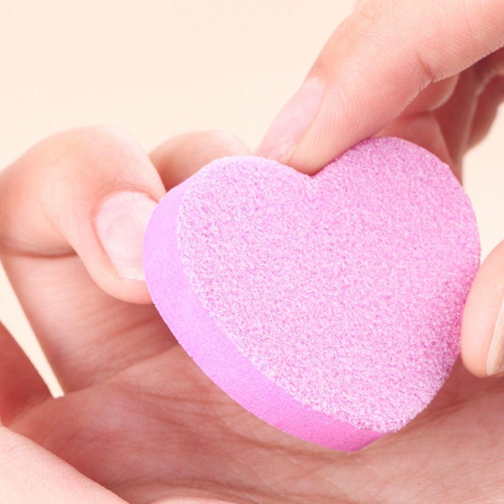 10 Piezas Herramienta Linda para Uñas Forma de Corazón Limas de Uñas Bloques Pulidoras Limas de Lijado Para Niñas y Mujeres
