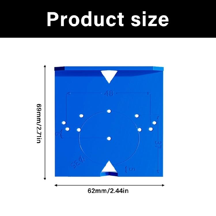 Concealed Hinge Jig Punch Locator Drill Guide Hinge Installation Jig Tool With Precisions Alignment For Home Improvement