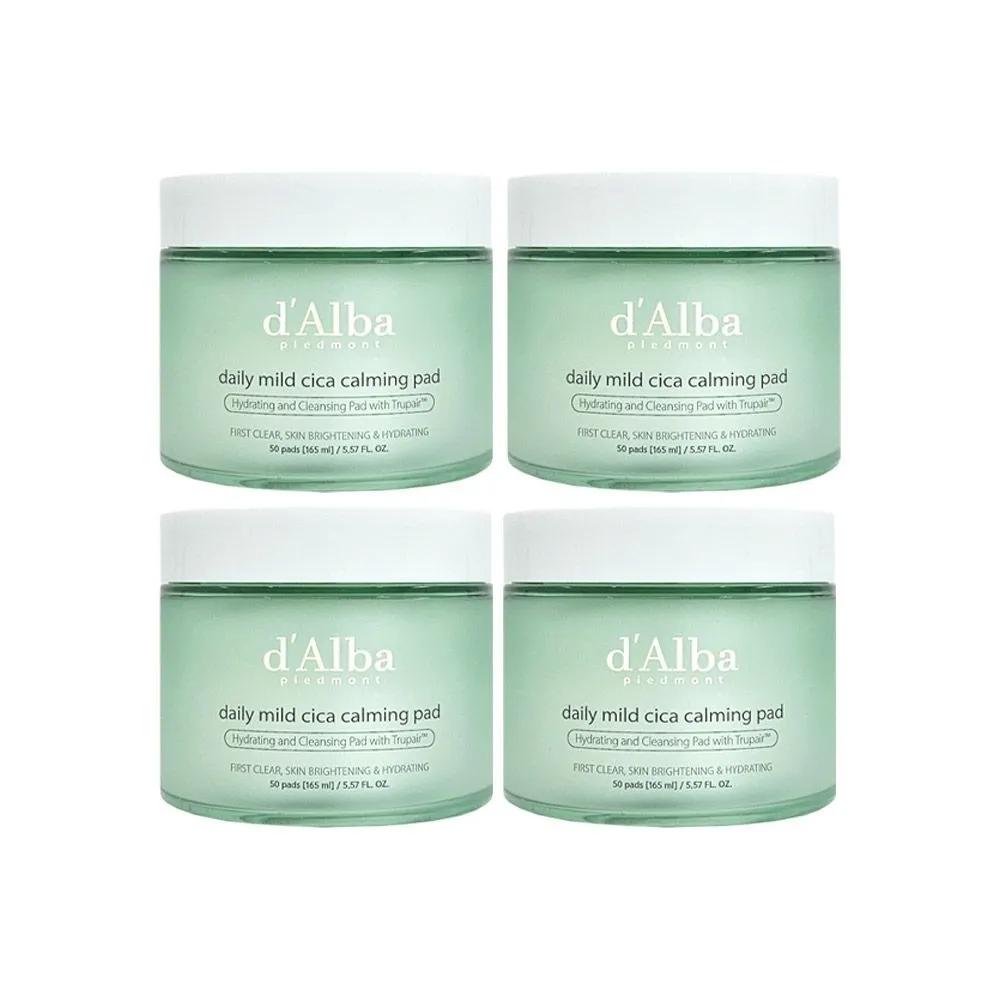 d Alba Daily Mild Cica Calming Pads 50 Sheets 165ml 4 Packs