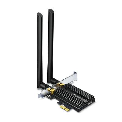 Tp-Link WiFi Wireless Adapter Ασύρματο LAN Wi-Fi6 PCI-Express Bluetooth5.0 2402 + 574Mbps Archer TX50E Μαύρο