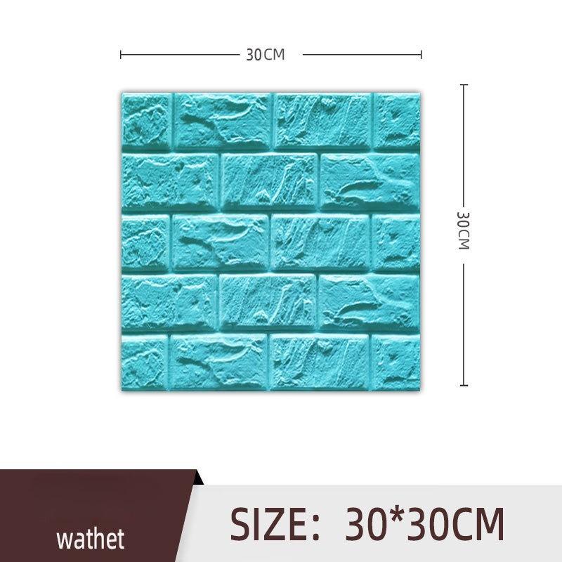 20Pcs 3D Brick Wall Panels Peel and Stick Adhesive Wallpaper for Living Room Bedroom Background Kitchen Decoration Home Decoration