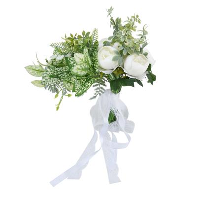 Hand Bouquet of Flowers Bride Wedding Simulation Wedding Photo Props Bouquet for Weddings Stages Living Rooms Bedrooms