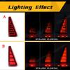 LED Rear Bumper Reflector Lights For Toyota RAV4 2013 2014 2015 Running Brake Lamp Dynamic Flowing Turn Signal Car Accessories