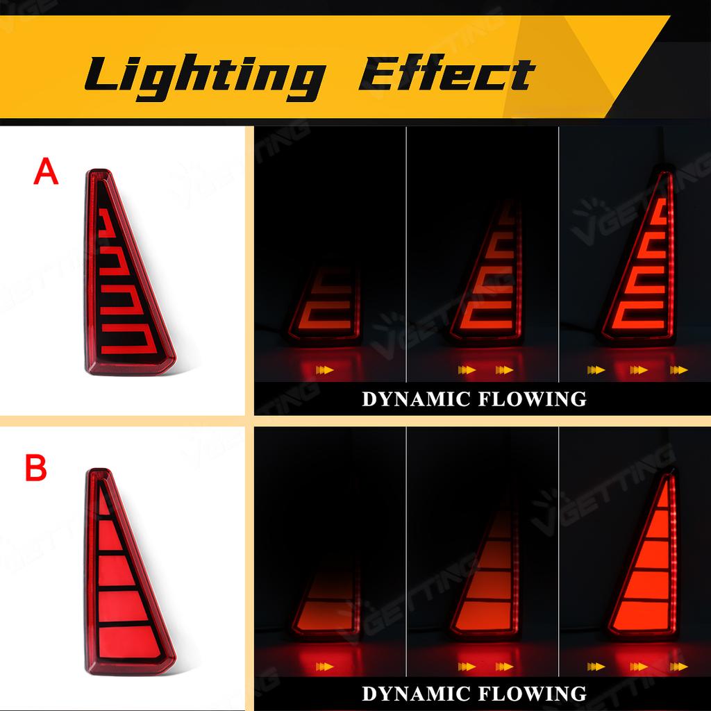 LED Rear Bumper Reflector Lights For Toyota RAV4 2013 2014 2015 Running Brake Lamp Dynamic Flowing Turn Signal Car Accessories